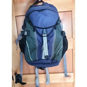 LL Bean Blue Hiking School Backpack Utility Outdoors Travel Bag Commute Sport